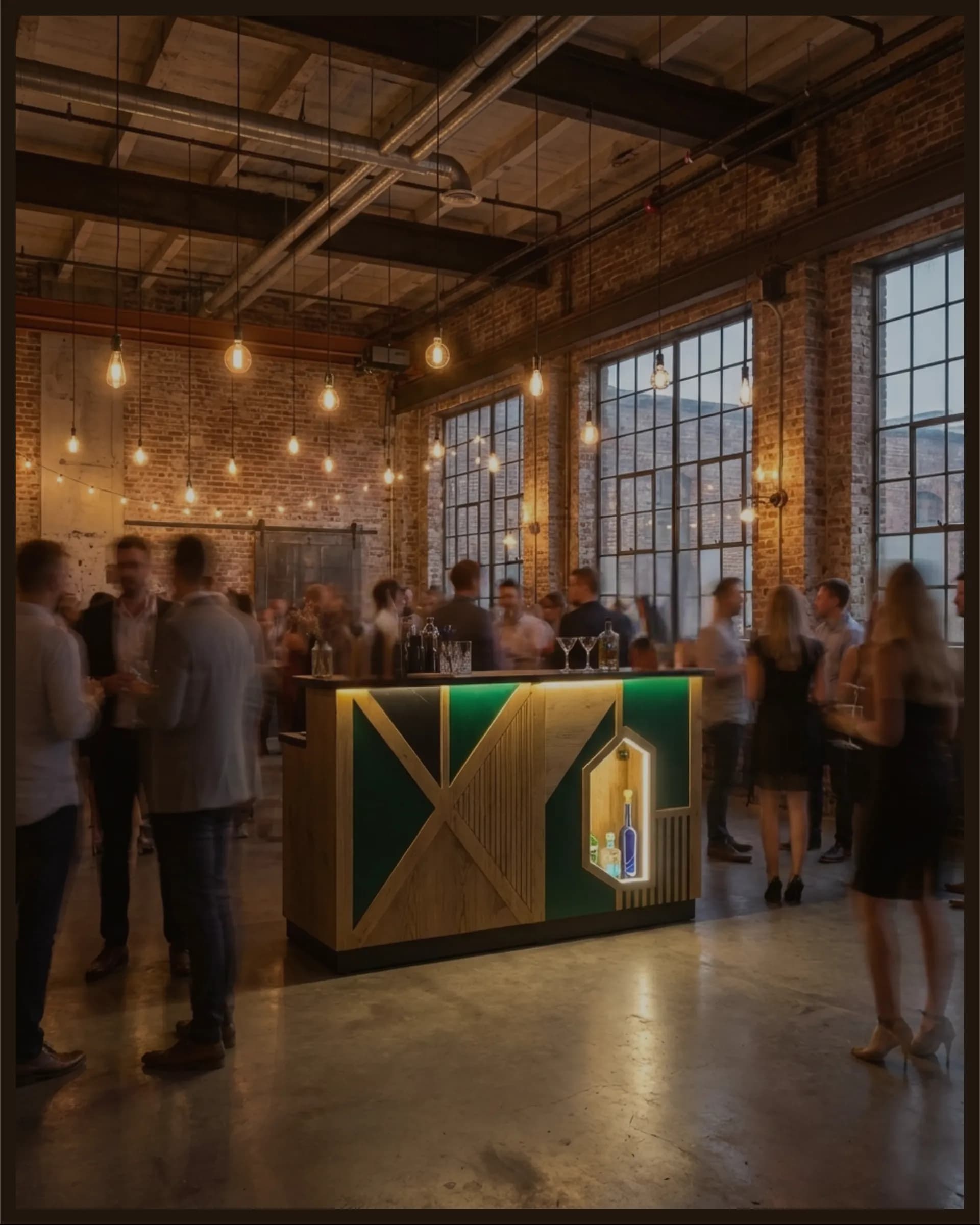 עיצוב בר אלגנטי לאירועי חברה